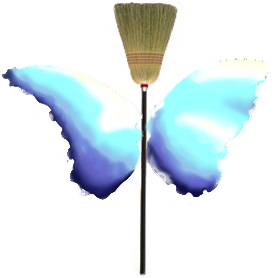 [Picture of a Broom, with Angel Wings]