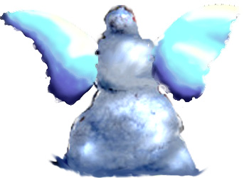 [Picture of a Snowman, with Angel Wings]